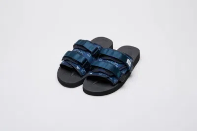 Pre-owned Suicoke Ss22  Moto Cab Pt02 Sandals M9w11 In Blue