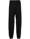 Suicoke Straight-leg Cotton Track Pants In Black