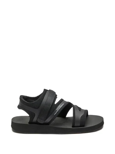 Suicoke Strappy Sandals In Black