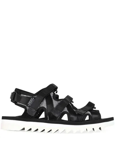 Suicoke Straps Zip Sandals In Black