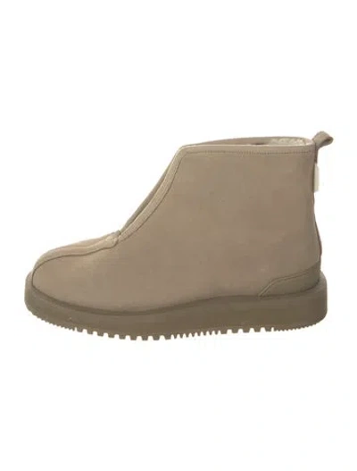 Pre-owned Suicoke Suede Boots In Neutral