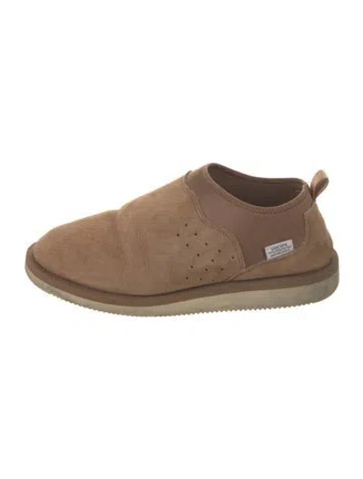 Pre-owned Suicoke Suede Loafers In Neutral