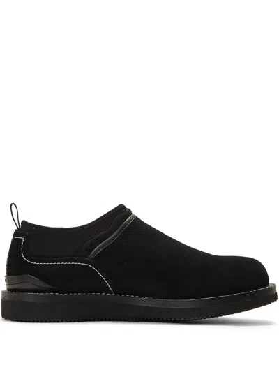 Suicoke Suede Slippers In Black
