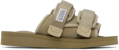 Suicoke Taupe Moto-mab Sandals