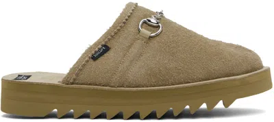 Suicoke Taupe New Wave Bit Mules
