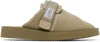 Suicoke Zavo-mab Shearling-lined Slippers In Taupe