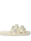 Suicoke Vhl Touch-strap Slides In Neutrals