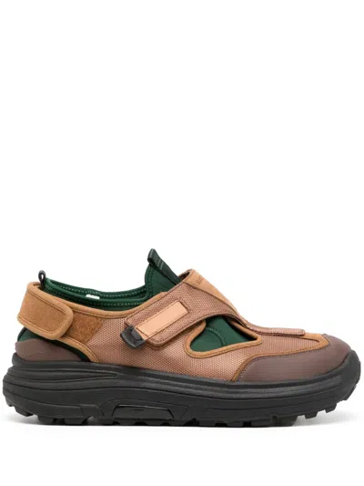 Suicoke Tred Logo-patch Sneakers In Brown