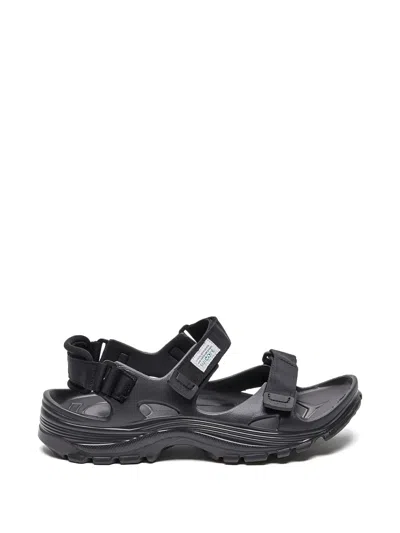 Suicoke Wake Touch-strap Sandals In Black