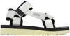 Suicoke White & Black Depa-v2 Sandals In White
