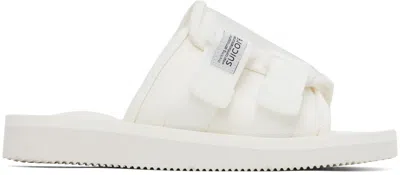 Suicoke White Kaw-cab Sandals