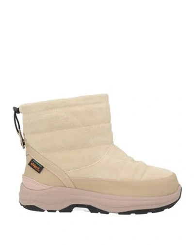 Suicoke Woman Ankle Boots Sand Size 8 Leather In Beige