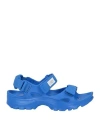 Suicoke Woman Sandals Blue Size 7 Rubber, Textile Fibers