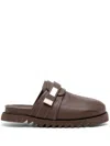 Suicoke X Marsell Zavo Leather Mules In Brown