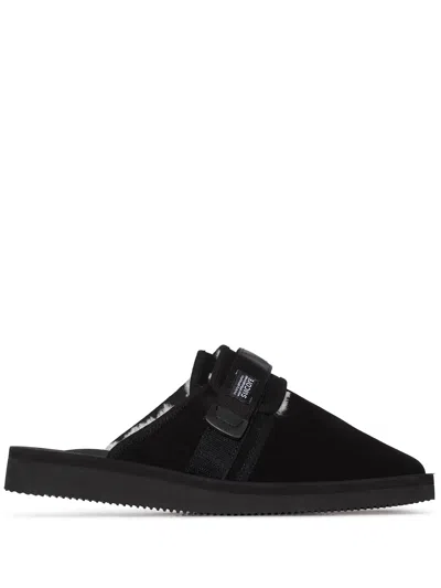 Suicoke Zavo Cab Puffy Nylon Mules In Black