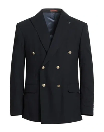 Suit Sartoria Man Blazer Midnight Blue Size 48 Pes, Wool, Lycra