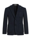 Suit Sartoria Man Blazer Navy Size 40 Polyester, Wool In Blue