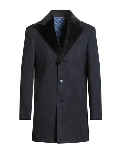 Suit Sartoria Man Blazer Navy Size 48 Wool, Polyester In Blue