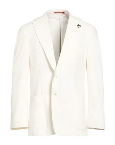 Suit Sartoria Man Blazer White Size 46 Linen, Ecovero Viscose, Pes, Elastane