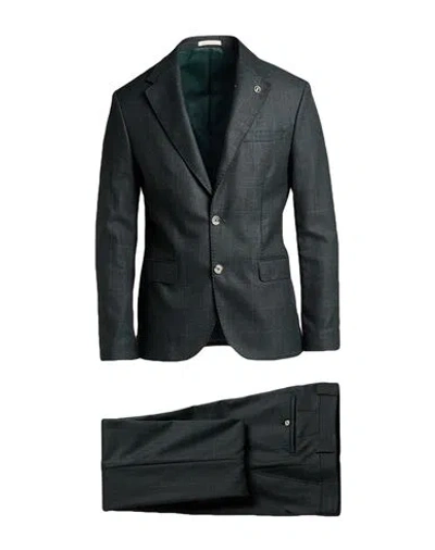 Suit Sartoria Man Suit Dark Green Size 44 Pes, Viscose, Elastane