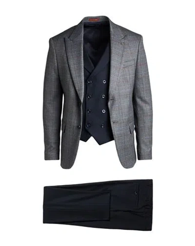 Suit Sartoria Man Suit Grey Size 42 Wool, Viscose, Polyester In Gray