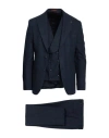 Suit Sartoria Man Suit Navy Size 48 Wool, Polyester, Lycra In Blue