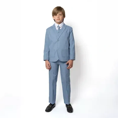 Suit The Boyz Little & Big Kid Boys 5-pc. Suit Set In Blue