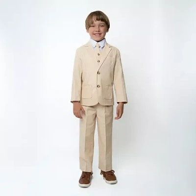 Suit The Boyz Little & Big Kid Boys 5-pc. Suit Set In Sand
