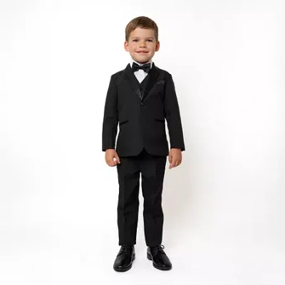 Suit The Boyz Babies' Toddler Boys Slim 5-pc. Suit Set In Black