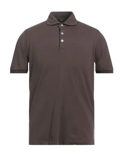 Suite 191 Man Polo Shirt Brown Size 46 Cotton