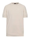 Suite 191 Man Sweater Beige Size 46 Cotton