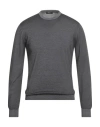 Suite 191 Man Sweater Charcoal Size 44 Merino Wool In Gray