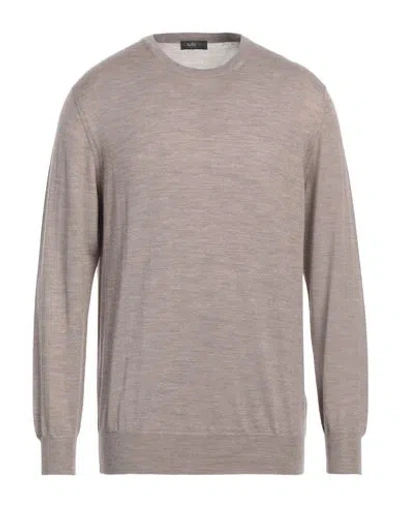 Suite 191 Man Sweater Light Brown Size 42 Merino Wool In Beige
