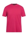 Suite 191 Man T-shirt Magenta Size 40 Cotton, Elastane In Pink