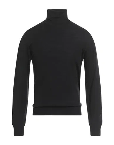 Suite 191 Man Turtleneck Black Size 44 Merino Wool