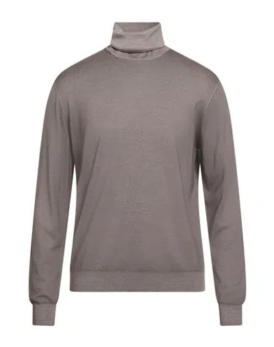 Suite 191 Man Turtleneck Light Brown Size 42 Merino Wool