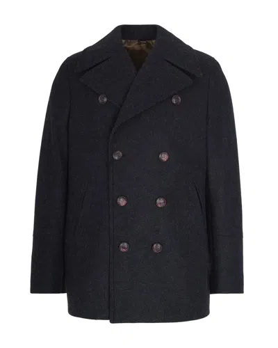 Suithomme Cappotto In Misto Lana Nero In Black