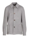 Suithomme Man Coat Grey Size 42 Polyester, Elastane
