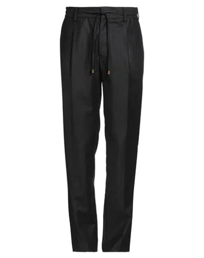 Suithomme Man Pants Black Size 38 Virgin Wool, Elastane