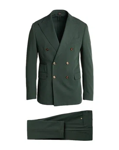 Suithomme Man Suit Dark Green Size 42 Polyester, Viscose, Elastane