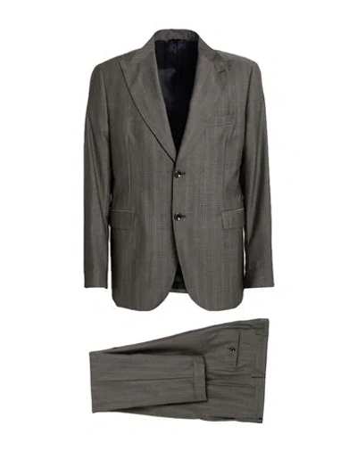 Suithomme Man Suit Grey Size 44 Virgin Wool In Gray