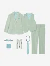 Suitlab Boys 7 Piece Suit Set In Green