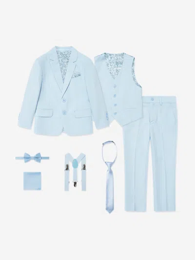 Suitlab Kids'  Boys 7 Piece Suit Set In Blue