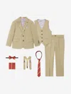 Suitlab Boys 7 Piece Suit Set In Neutral
