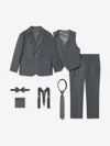 Suitlab Boys 7 Piece Suit Set In Blue