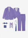Suitlab Boys 7 Piece Suit Set In Purple