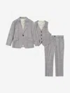 Suitlab Boys Tuxedo 3 Piece Suit Set In Gray
