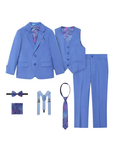 Suitlab Kids' Three-piece Suit Set In Blue