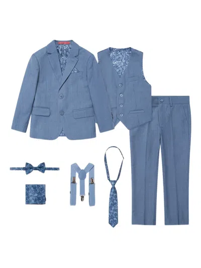 Suitlab Kids' Three-piece Suit Set In Blue