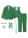 Suitlab Boys 7 Piece Suit Set In Green